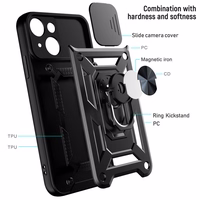 Slide Camera Armor Ümbris jaoks Xiaomi 15 Ultra 5G Must