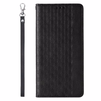 Magnet rihmaga ümbris iPhone 14 Flip Wallet Mini Lanyard Stand Black