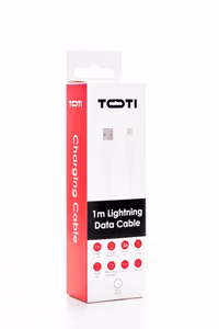 SEEK TOTI USB A to Lightning, 1m PVC Data Cable 2A (non-MFI), White