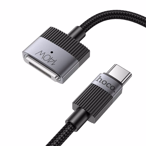 Kaabel USB C - Mag3 Hoco 5A 140W magnetiline 1,8 m U141 must