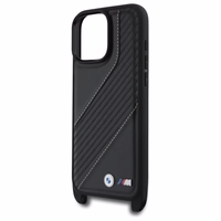 BMW M Edition Carbon Stripe & Strap Ümbris jaoks iPhone 16 Pro Max - must