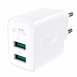 Acefast Laadija 2x USB 18W QC 3.0, AFC, FCP valge (A33 valge)
