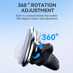 Wozinsky WUMKO Magnetic Phone Hoidja jaoks Car Air Vent - must