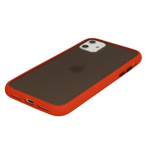 Vennus Color Button Bumper jaoks Samsung Galaxy S21 Plus Punane