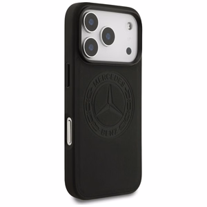 Original Ümbris MERCEDES Leather Vintage Logo MagSafe jaoks Iphone 17 Pro must
