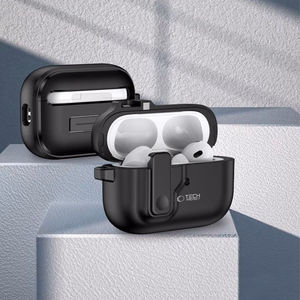 Tech-Protect Slim Hook Ümbris with Carabiner jaoks Apple AirPods Pro 1 / 2 - must