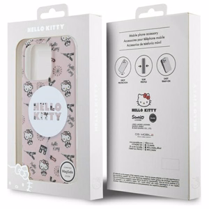 Hello Kitty IML All Over Paris Magsafe Ümbris jaoks iPhone 16 Pro Max - Roosa