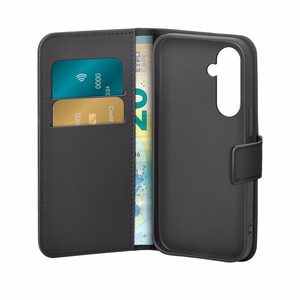 Puro Booklet Ümbris with Flip and Wallet jaoks Samsung Galaxy S25+ - must