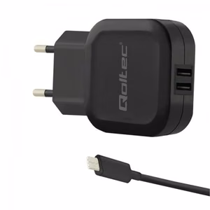 Qoltec 50188 mobile device charger Laptop, Smartphone, Smartwatch, Tablet, Telephone, Universal must AC, DC Indoor