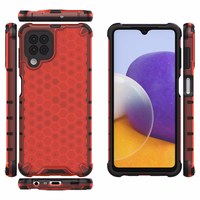 Honeycomb Case soomuskaitse TPU kaitsekattega Samsung Galaxy A22 4G punane