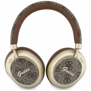 Juhtmevabad kõrvaklapid Guess ENC 4G Gold Script Metal, pruunid