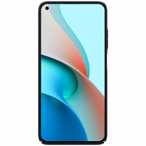 Nillkin Super Frosted Shield tugevdatud kate Xiaomi Redmi Note 9T 5G musta värvi jaoks