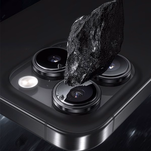 Benks Tempered glass Glass Warrior Lens Protector on camera for Iphone 16/16 Plus (lens 2 pieces) silver titanium