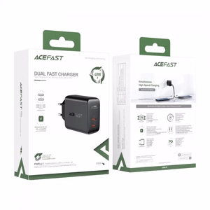 Acefast Laadija 2x USB Type C 40W, PPS, PD, QC 3.0, AFC, FCP must (A9 must)