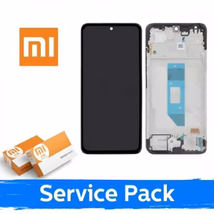 LCD ekraan ühilduv Xiaomi Redmi Note 14 4G (EU version) must raamiga (Service Pack)