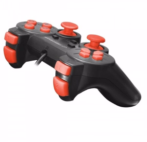Esperanza EGG106R mängukontroller Gamepad PC, Playstation 2, Playstation 3 analoog / digitaal USB 2.0 must, punane