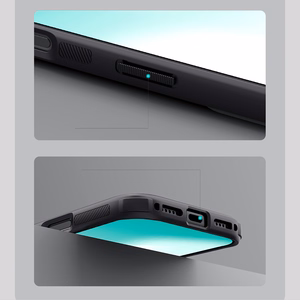 Nillkin Super Frosted Shield Pro MagSafe Compatible Ümbris jaoks iPhone 17 Pro - Läbipaistev Must