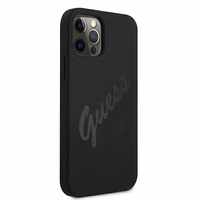 Guess GUHCP12LLSVSBK iPhone 12 Pro Max 6.7" must/must kõvakott Script Vintage