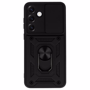 Slide Camera Armor Ümbris jaoks Samsung Galaxy S25 Must