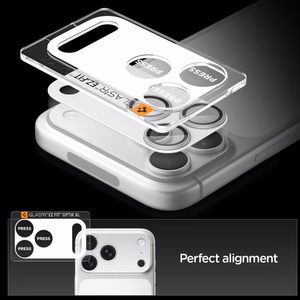 Spigen Optik Pro XL Camera Lens Glass jaoks iPhone 17 Pro - Silver