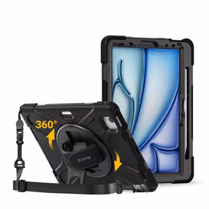 Crong Defender Plus tugevdatud ümbris iPad Air 11″ (M2/M3/M4, 2024–2026), iPad Air 10,9″ (4./5. põlvkond) ja iPad Pro 11″ (2021/2022) jaoks, must