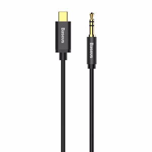 Baseus cable audio Yiven M01 USB-C - jack 3,5 mm 1,2 m must