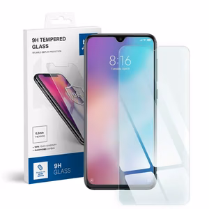 Karastatud klaas to Xiaomi Mi 9 sinine Star