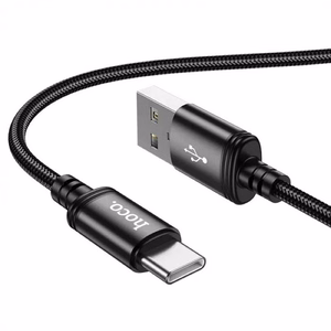 Кабель USB A - USB C Hoco 3A 3 m X91 чёрный