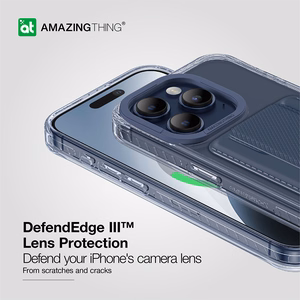 Amazing Thing Titan Pro Mag Wallet Чехол 10FT IP156.7PTWBU для Iphone 15 Pro Max тёмно-синий с подставкой