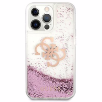 Guess GUHCP13XLG4GPI iPhone 13 Pro Max 6.7" roosa/roosa kõvakott 4G Big Liquid Glitter