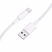 USB kaabel Borofone BX117 USB-A to USB-C 1.0m valge