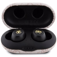 TWS Guess 4G Metal Bluetooth headphones with ENC docking station - roosa
