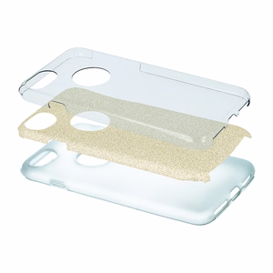 Glitter 3in1 ümbris jaoks iPhone 7 / 8 / SE 2020 / SE 2022 kuldne