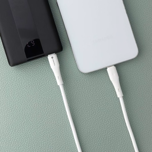 Cable USB C to USB C Forcell F-Energy QC4.0 PD 3A 60W Silicone 1 m C344 white