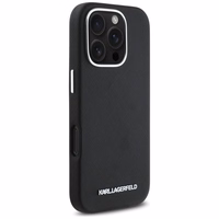 Karl Lagerfeld Saffiano Full Wrapped Elongated Metal Logo MagSafe iPhone 16 Pro Ümbris - must