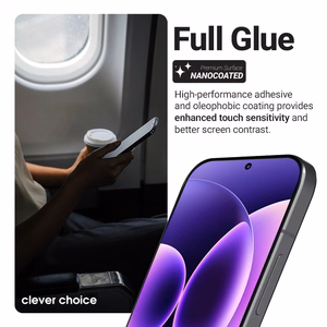 Crong 3D Armor Glass Lite kogu pinnaga liimuv karastatud ekraanikaitseklaas seadmele Xiaomi 17