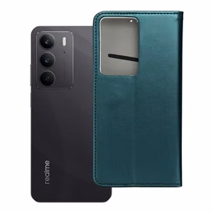 SMART MAGNETO Book Ümbris jaoks REALME C75 tumeroheline