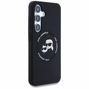 Karl Lagerfeld Silicone Double Heads And Circle MagSafe Samsung Galaxy S25 Plus ümbris must