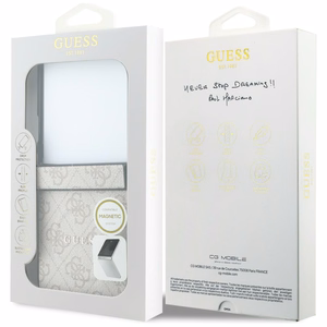 Roosa Guess 4G Classic MagSafe ümbris Samsung Galaxy Z Flip8 telefonile
