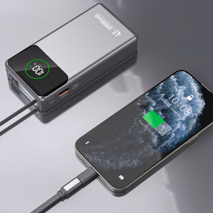 Dudao K31 Pro 45W 20000mAh Akupank with Built-in Retractable USB-C Kaabel - hall