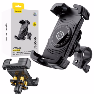 Blavec Uchwyt Rowerowy/Motocyklowy BV-04 Velo to handlebar with active shock absorbtion (BV04-SAHB) black (damaged packaging)