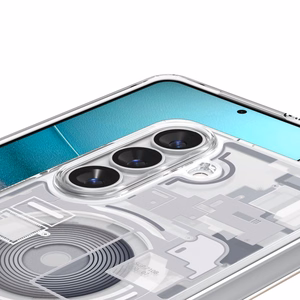 Spigen Ultra Hybrid Mag MagSafe Ümbris for Samsung Galaxy S26 Zero One - Clear and valge