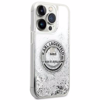 Karl Lagerfeld KLHCP14LLCRSGRS iPhone 14 Pro 6.1 "hõbedane / hõbedane hardcase Liquid Glitter RSG