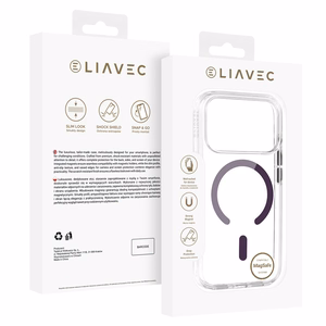 Liavec Pure ümbris kaamera juhtnupuga mudelile iPhone 18 Pro/17 Pro, lilla