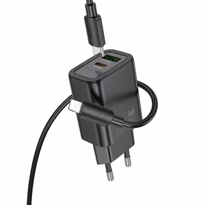 Phone Laadija Hoco USB A + USB C QC3.0 PD 3A 20W + Kaabel USB C to Lightning N61 must