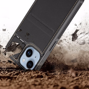 3in1 Wallet Ümbris with Stand jaoks iPhone 14 Plus MagSafe RFID Blocker Dux Ducis Rafi Mag - must