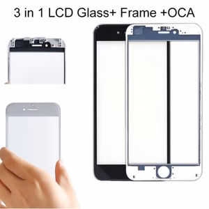 Taastamiskomplekt ühilduv Pro+ Apple iPhone 5S (SE) / valge / klaas + OCA + raam / Komplekt