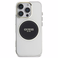 Guess IML Metal Colored Circle Classic Logo MagSafe Ümbris jaoks iPhone 16 Pro Max - Must