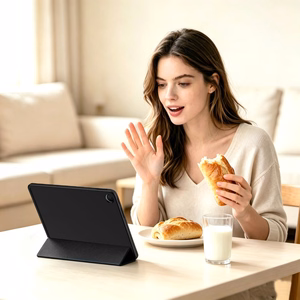 Tech-Protect SmartCase ümbris pliiatsiga Xiaomi Redmi Pad 2 9.7" - must
