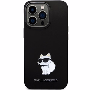 Karl Lagerfeld KLHCP13LSMHCNPK чехол для iPhone 13 Pro / 13 - чёрный Silicone C Metal Pin